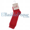 CONDOR Calcetines Altos Perlé Rojo 550