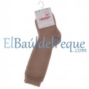 CONDOR Calcetines Altos Perlé Camel 326